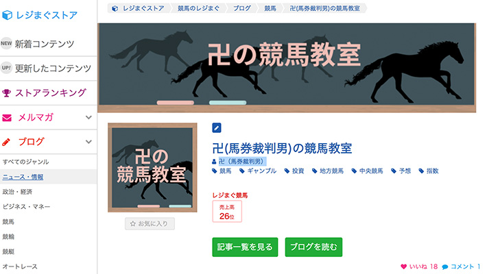 競馬予想サイト卍(馬券裁判男)の競馬教室